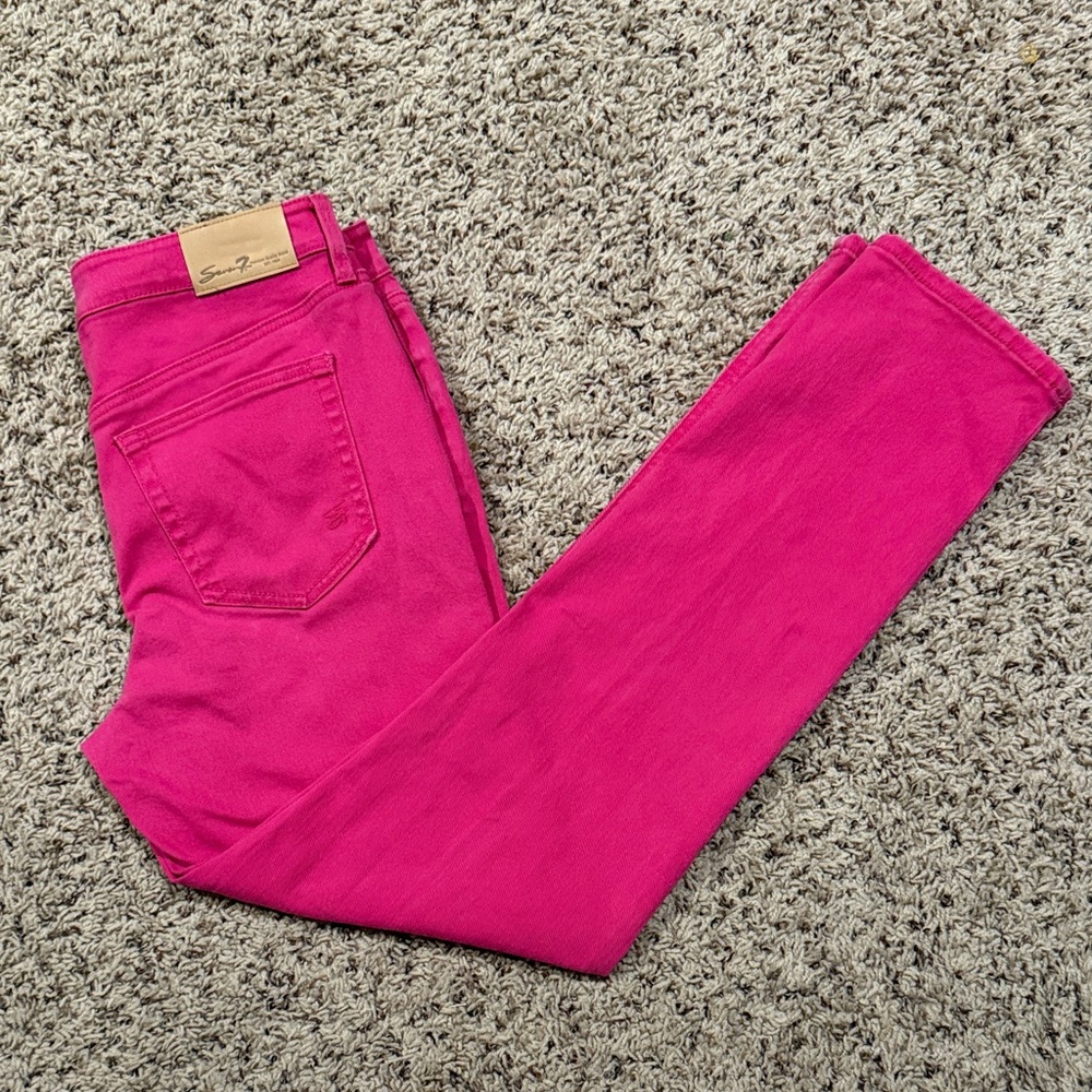 Seven7 Hot Pink Women's Jeans